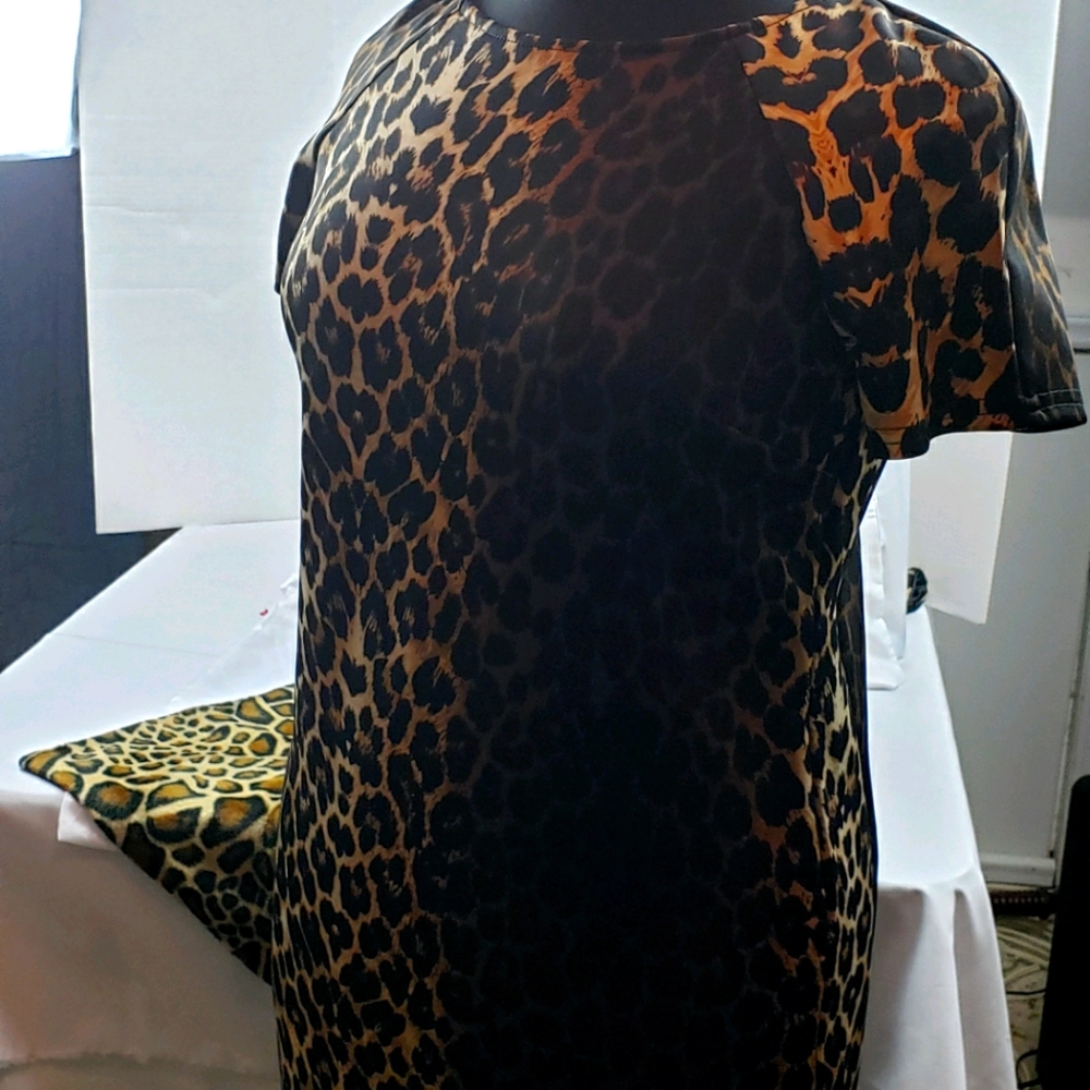 Bar III- Leopard Print  Dress